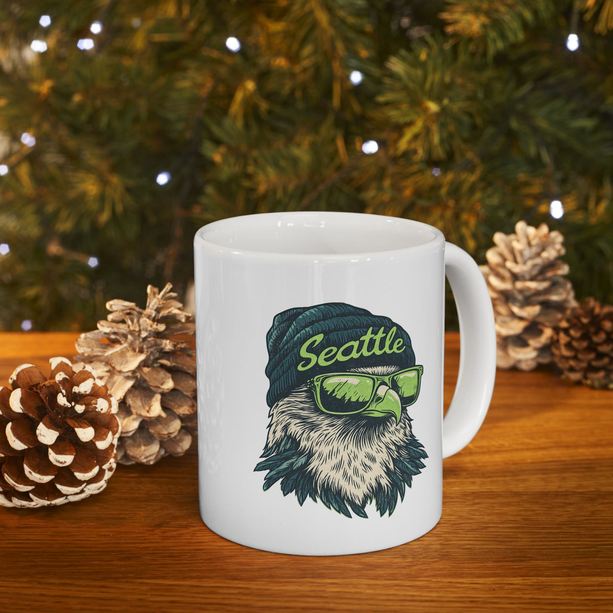 Seattle Seahawks Spirit Animal Ceramic Mug | Football Fan Gift