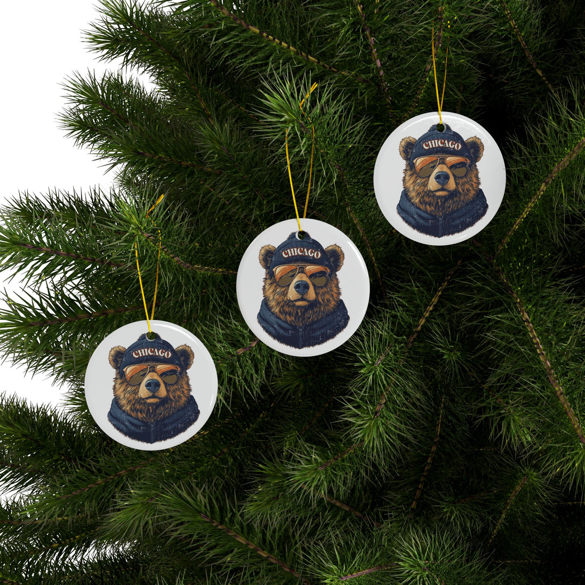 Chicago Bears Spirit Animal Ceramic Ornament | Christmas Gift