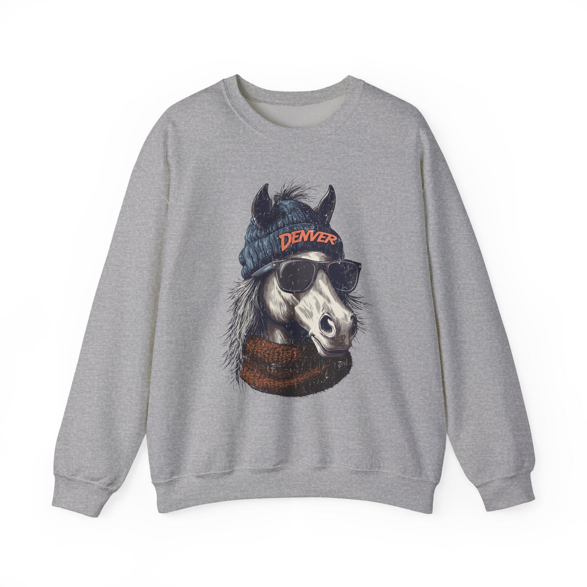 Denver Broncos Spirit Animal Crewneck Sweatshirt | Football Fan Gift