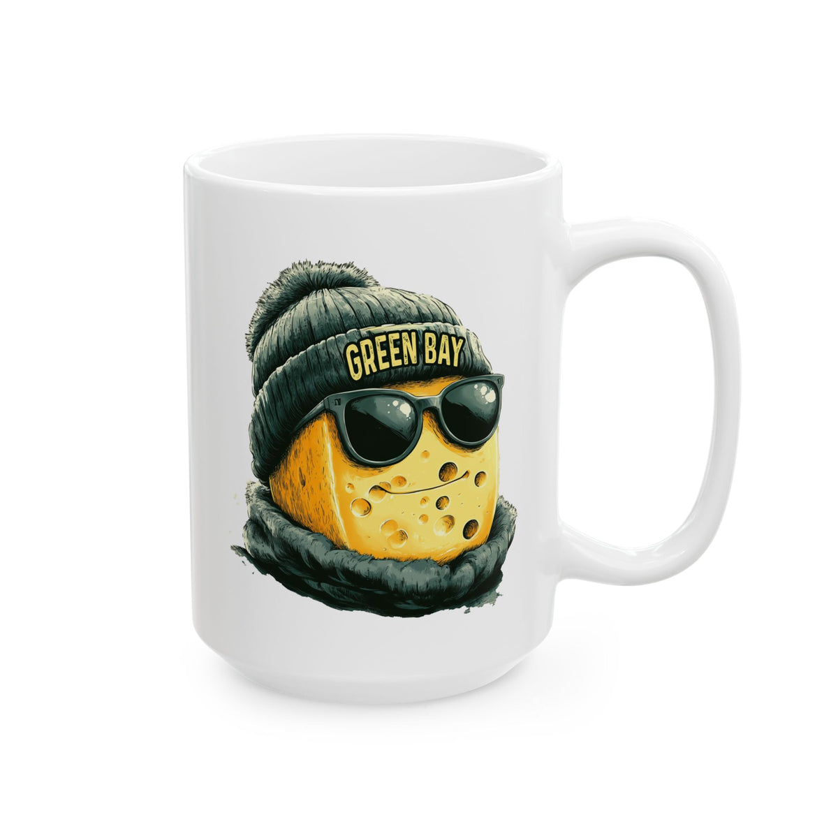 Green Bay Packers Spirit Animal Ceramic Mug – Cheesehead | Football Fan Gift