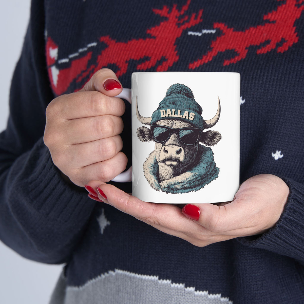 Dallas Cowboys Spirit Animal Ceramic Mug – Design 2 | Football Fan Gift