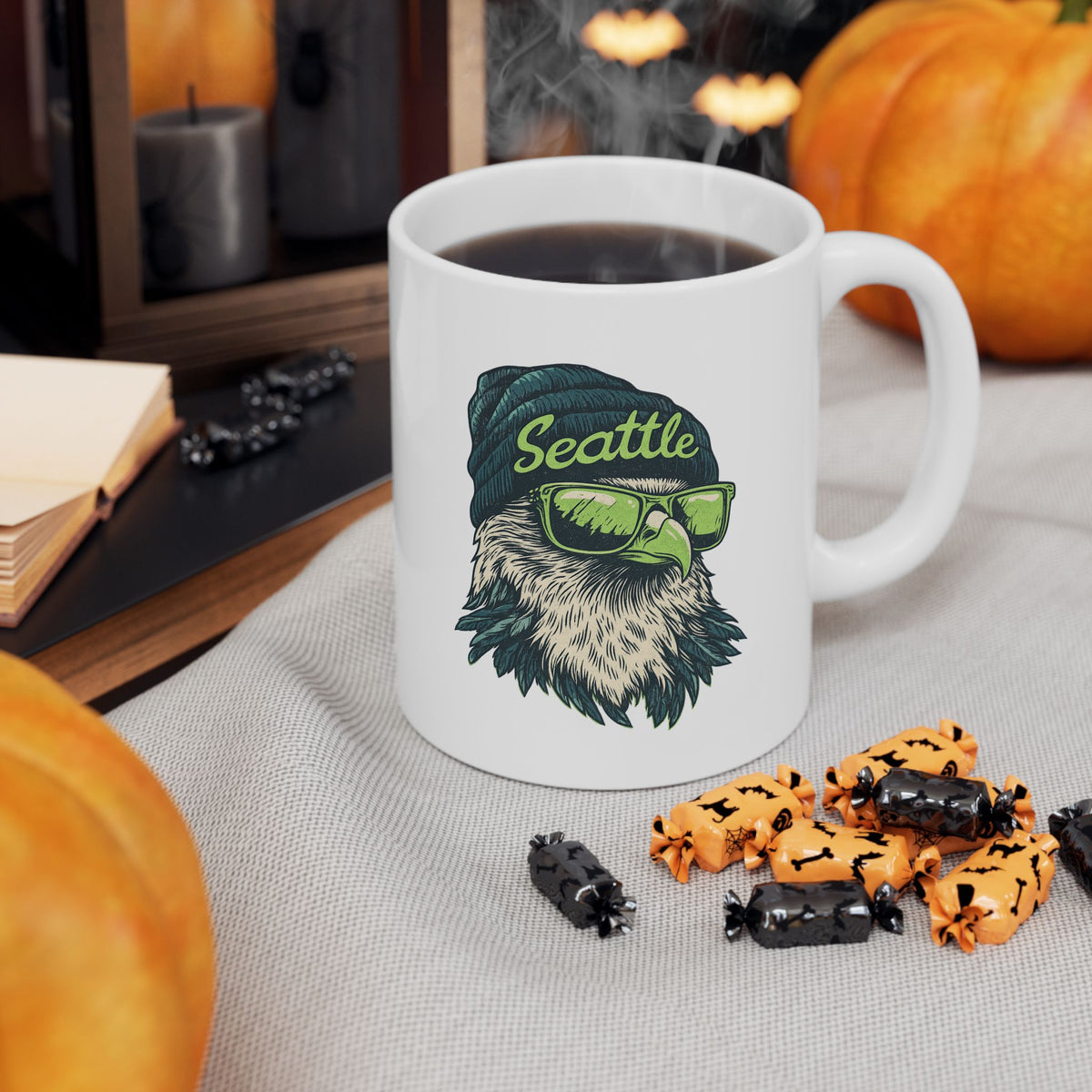 Seattle Seahawks Spirit Animal Ceramic Mug | Football Fan Gift