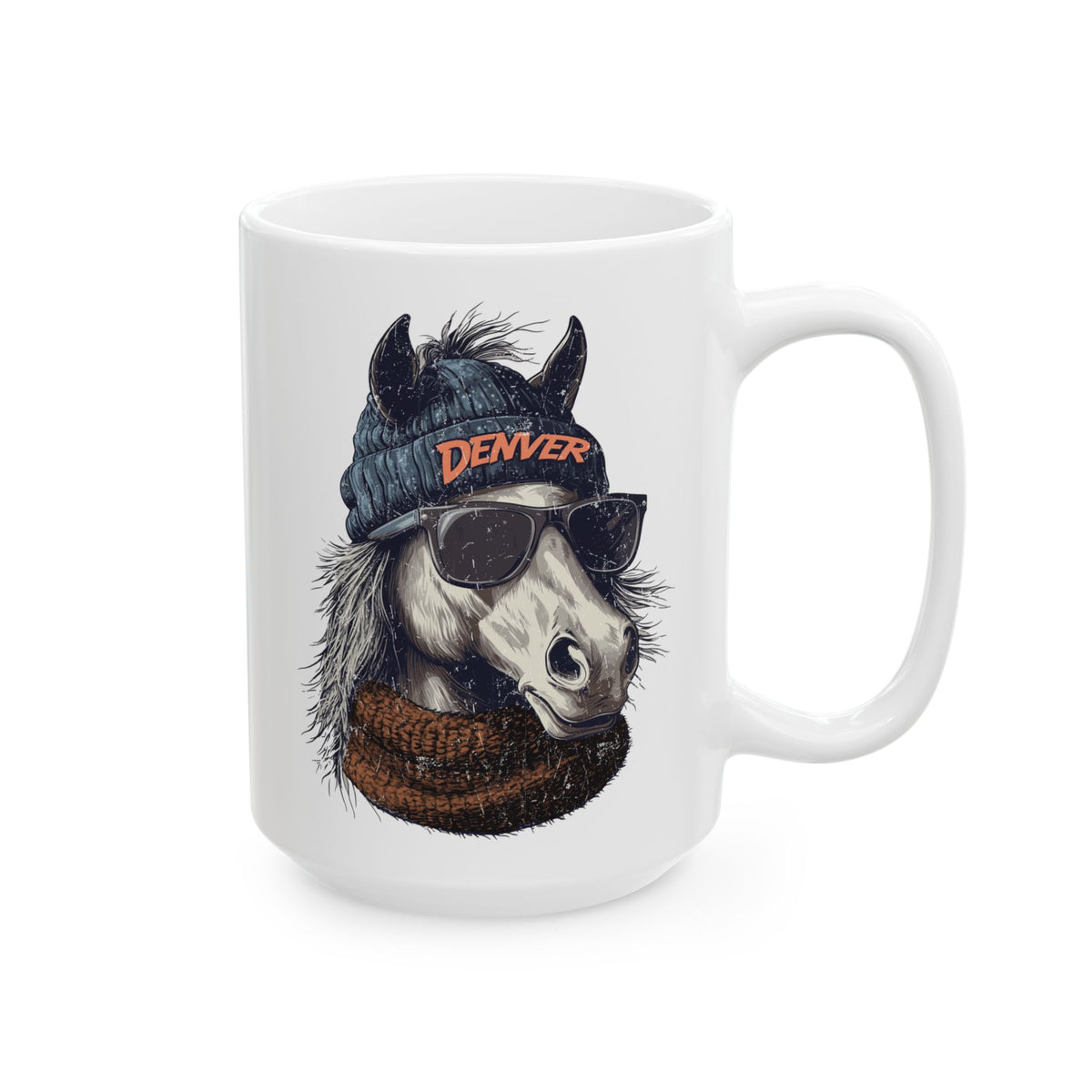Denver Broncos Spirit Animal Ceramic Mug | Football Fan Gift