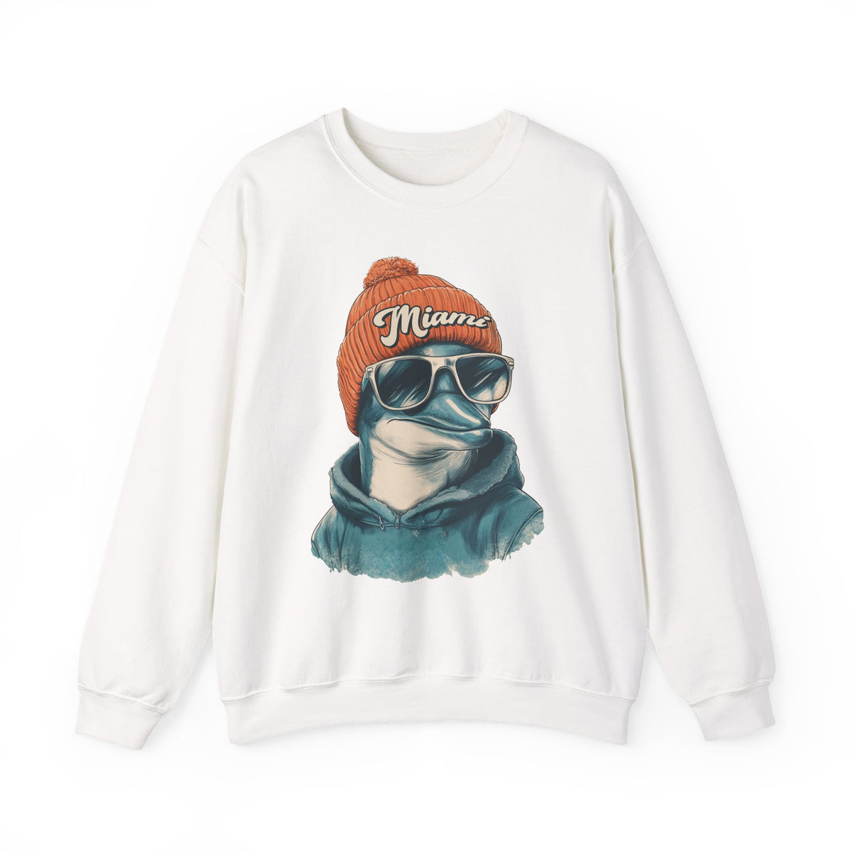 Miami Dolphins Spirit Animal Crewneck Sweatshirt | Football Fan Gift