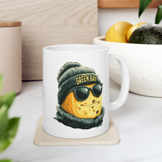 Green Bay Packers Spirit Animal Ceramic Mug – Cheesehead | Football Fan Gift