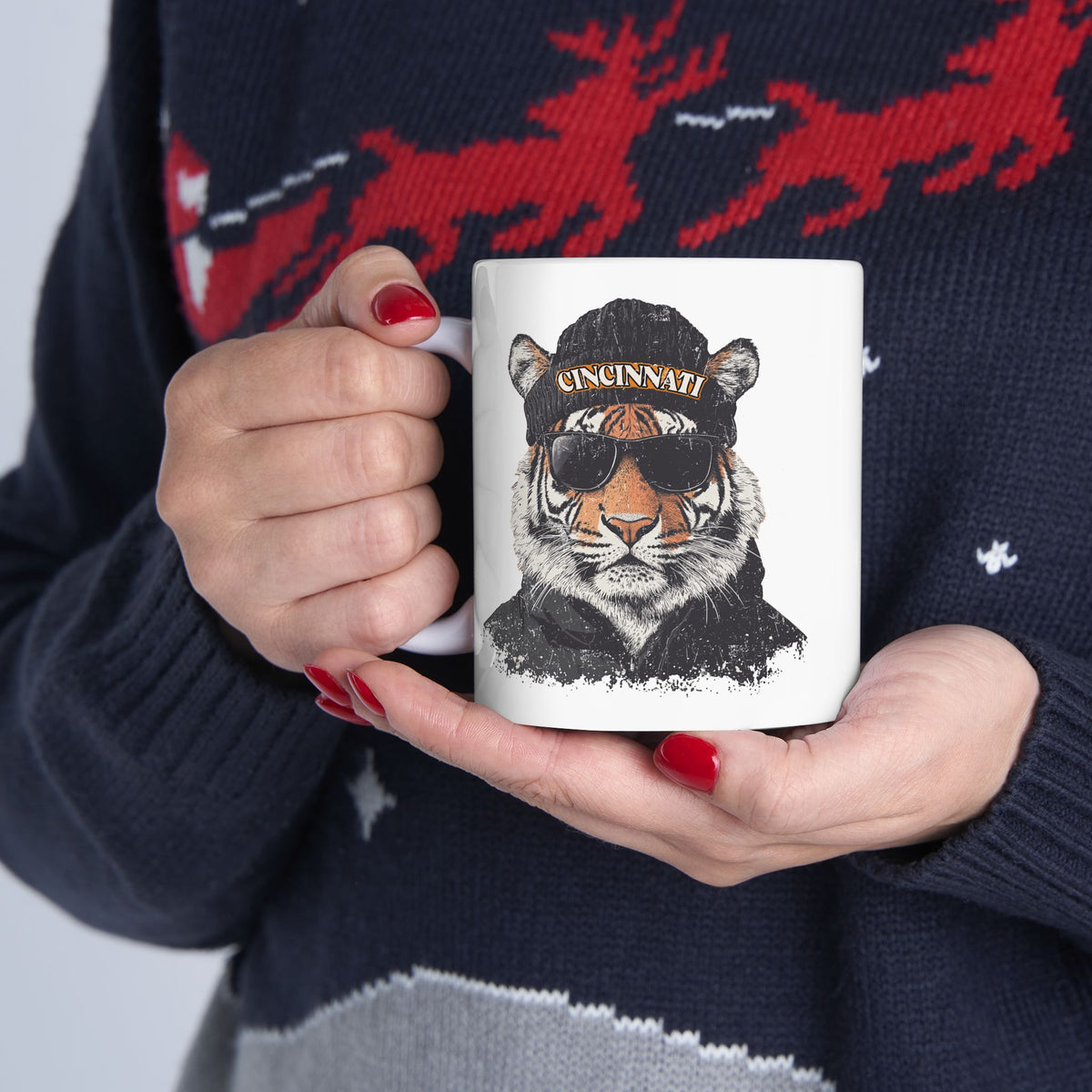 Cincinnati Bengals Spirit Animal Ceramic Mug | Football Fan Gift