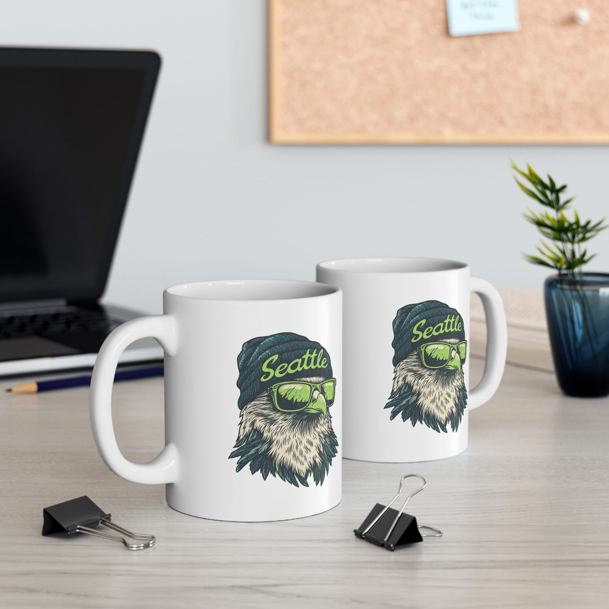 Seattle Seahawks Spirit Animal Ceramic Mug | Football Fan Gift