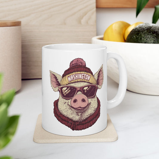 Washington Football Spirit Animal Ceramic Mug | Football Fan Gift