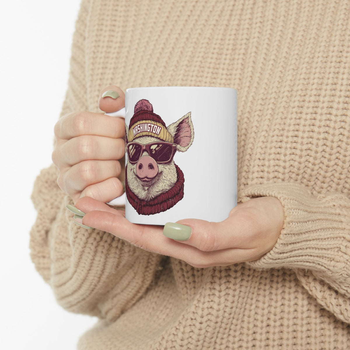 Washington Football Spirit Animal Ceramic Mug | Football Fan Gift