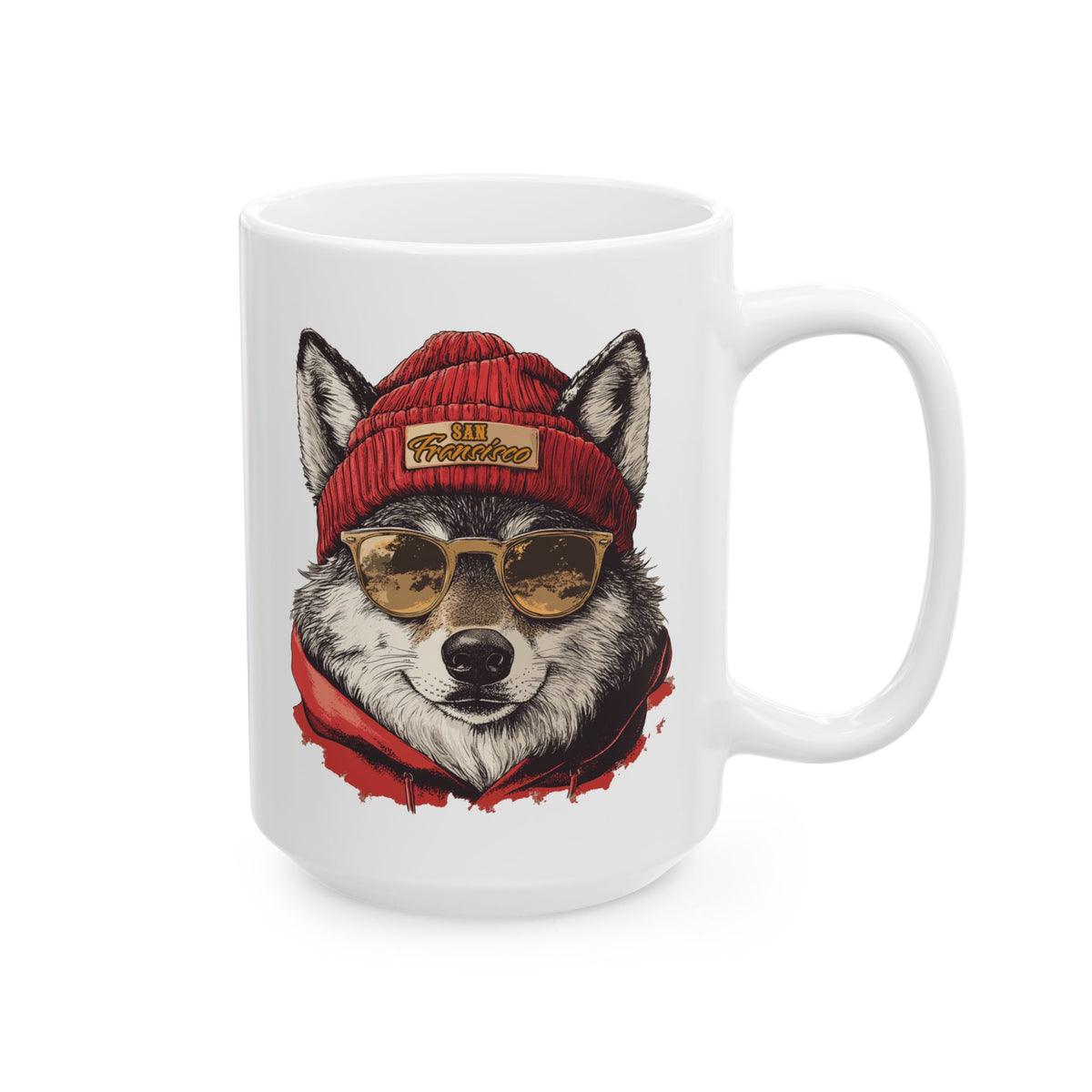 San Francisco 49ers Spirit Animal Ceramic Mug | Football Fan Gift