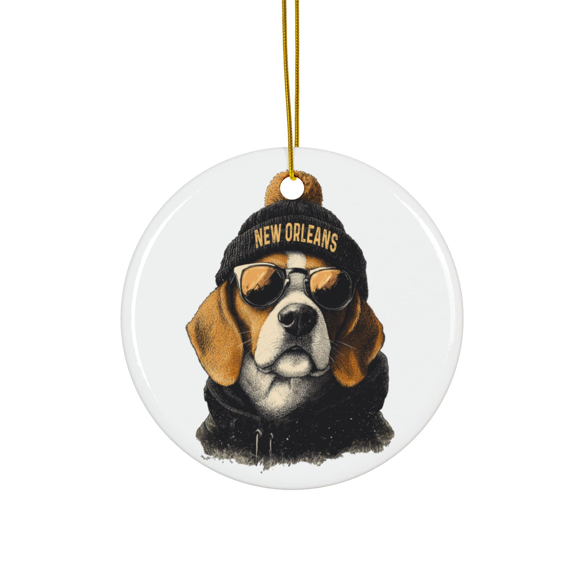 New Orleans Saints Spirit Animal Ceramic Ornament | Christmas Gift