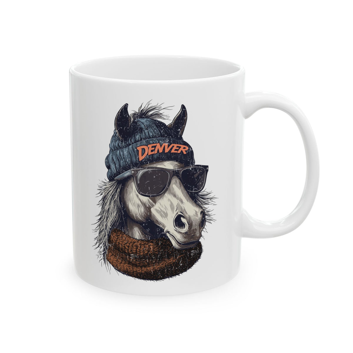 Denver Broncos Spirit Animal Ceramic Mug | Football Fan Gift