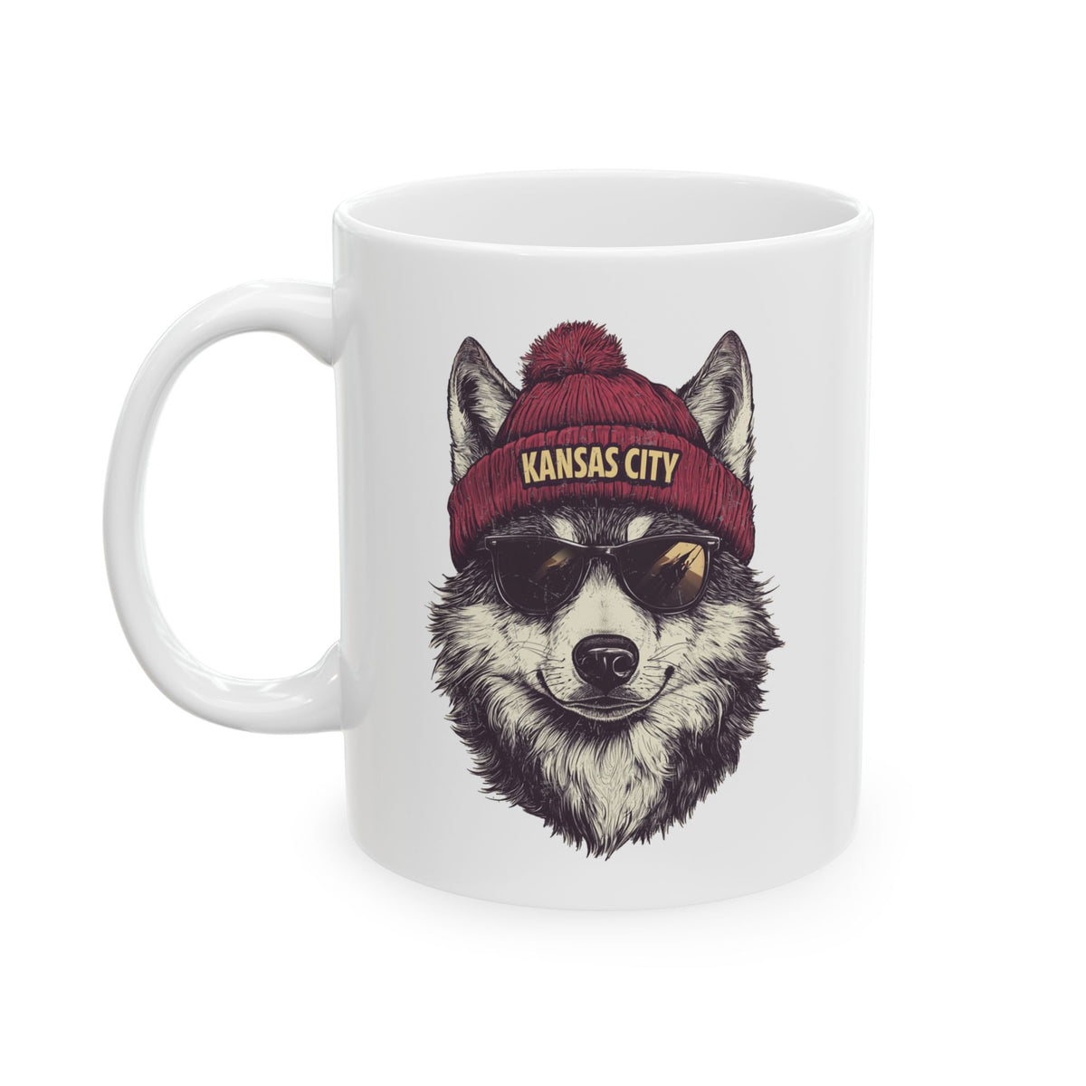 Kansas City Chiefs Spirit Animal Ceramic Mug | Football Fan Gift
