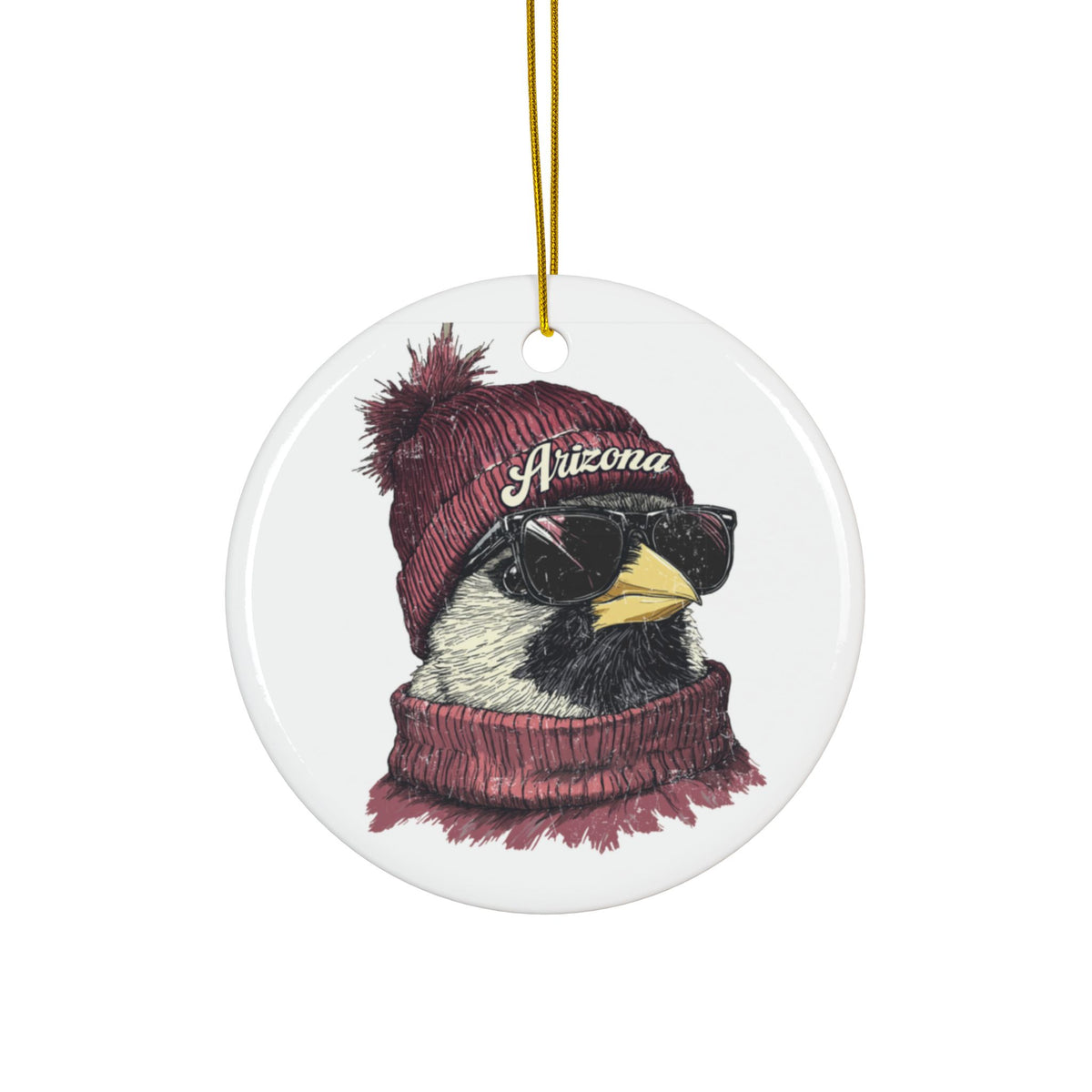 Arizona Cardinals Spirit Animal Ceramic Ornament | Christmas Gift