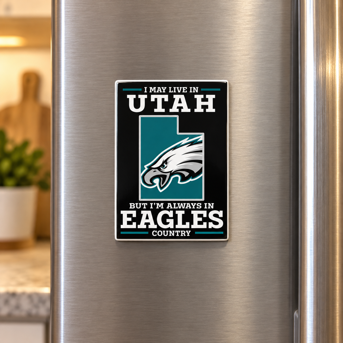 Personalized Sports Team State Ceramic Fridge Magnet Custom Football Fan Gift