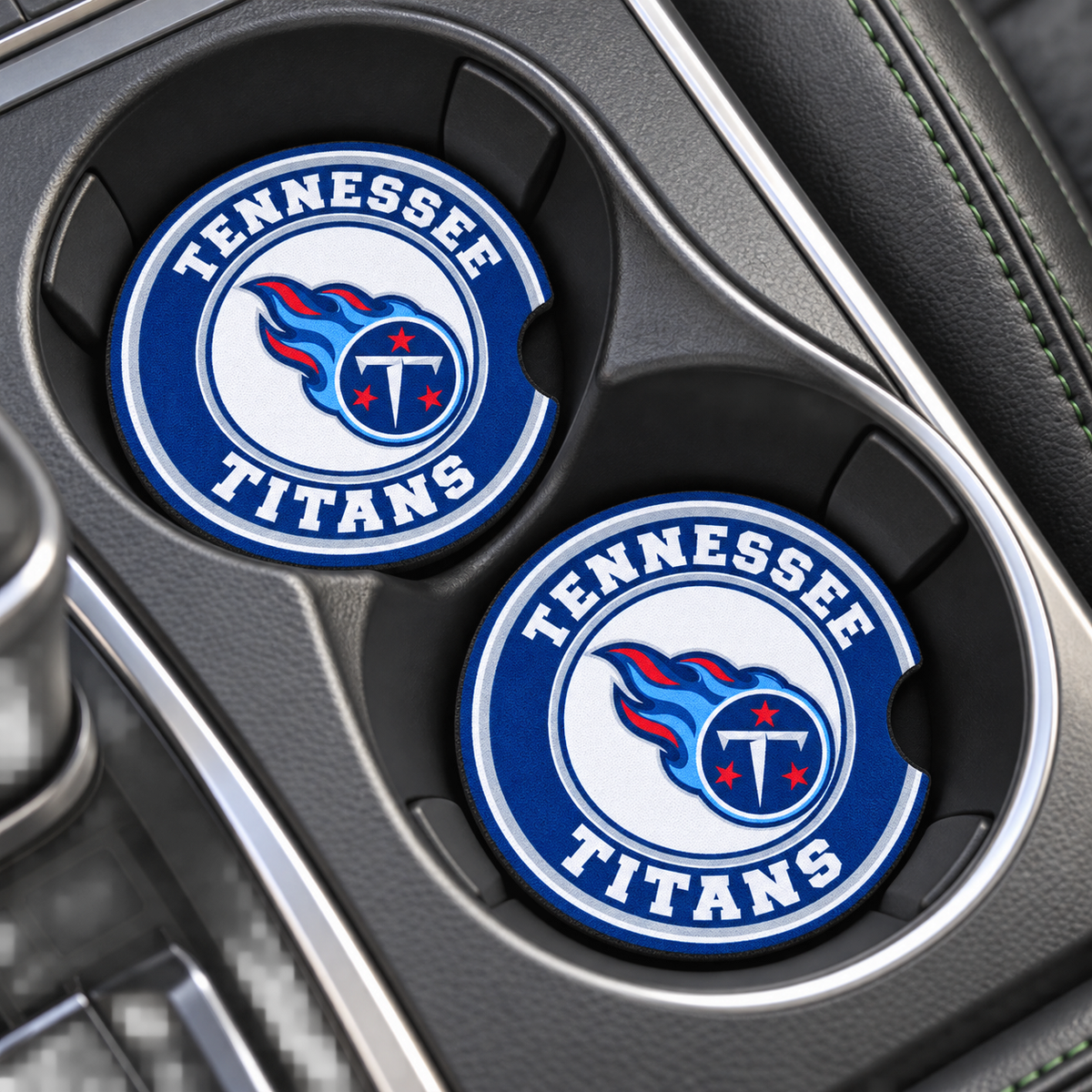 Tennessee Titans Neoprene Car Coasters - Set of 2