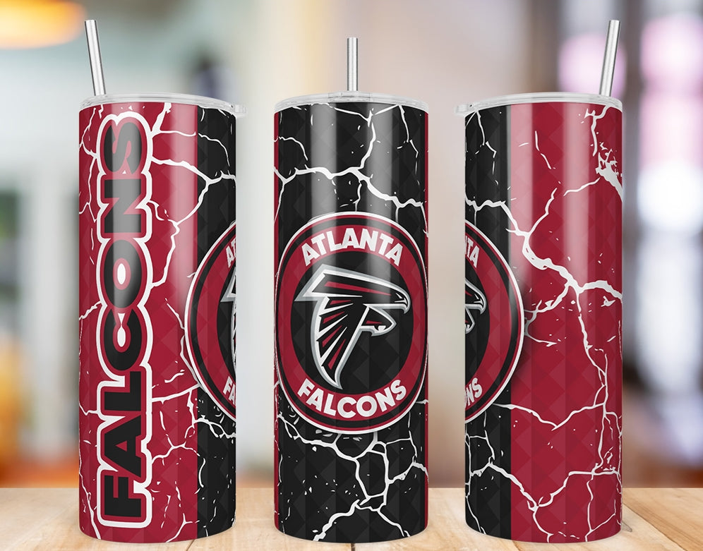 Atlanta Falcons Diamond Pattern 20 oz skinny tumbler