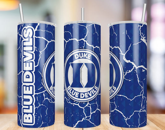 Duke Blue Devils Diamond Pattern 20 oz skinny tumbler