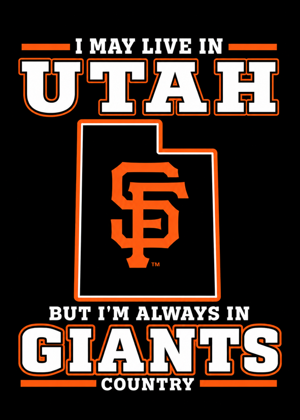 San Francisco Giants Utah Country Ceramic Fridge Magnet - 5 x 7 cm