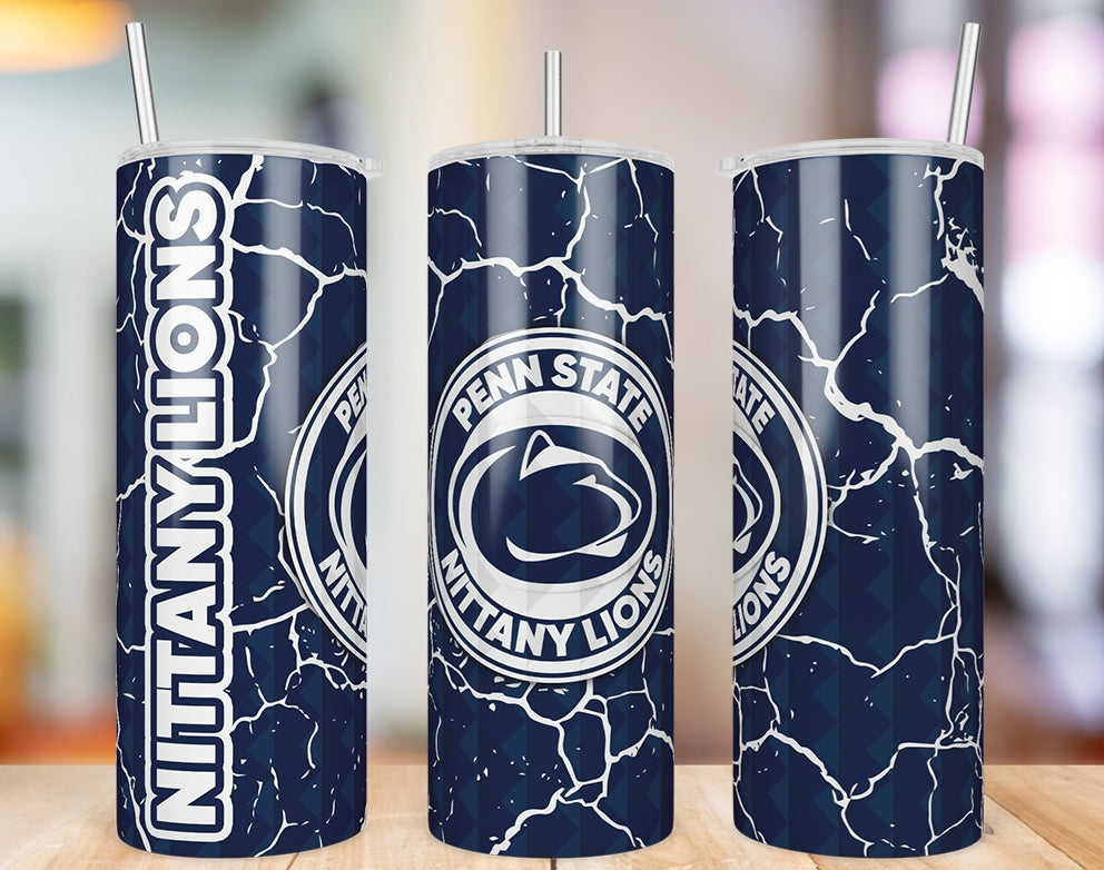 Penn State Nittany Lions Diamond Pattern 20 oz skinny tumbler