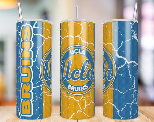 UCLA Bruins Diamond Pattern 20 oz skinny tumbler